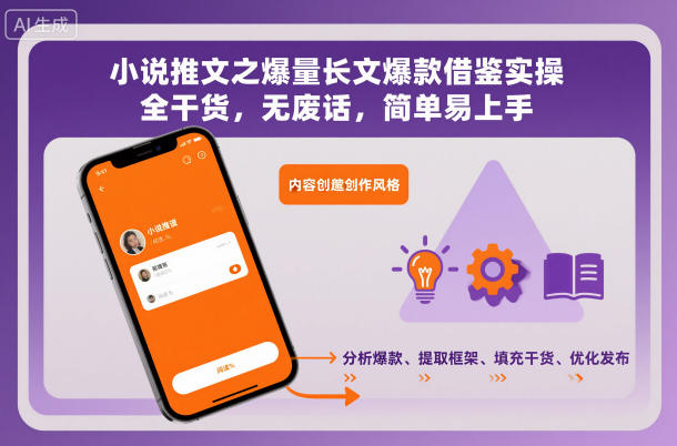 小说推文之爆量长文爆款借鉴实操,全干货,无废话,简单易上手-云网创