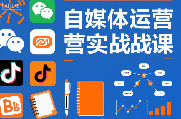 自媒体运营实战课，掌握一套系统的自媒体运营底层方法论，成为优秀的内容创作者-云网创