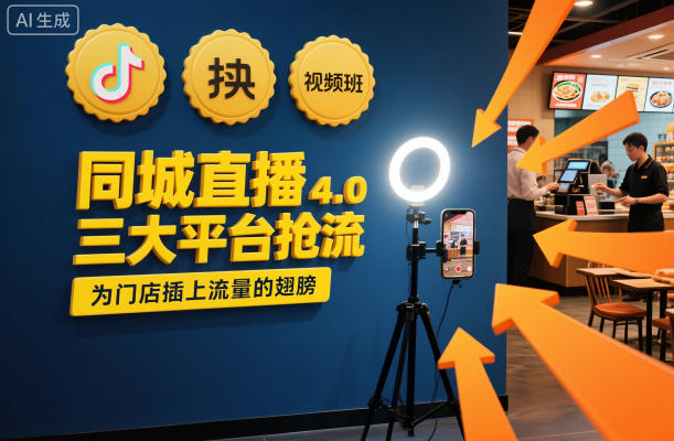 同城直播实操班4.0,三大平台抢流,为门店插上流量的翅膀-云网创