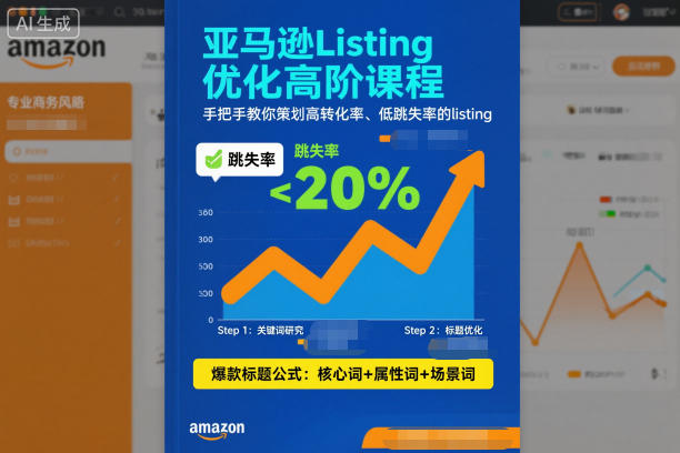 亚马逊Listing优化高阶课程,手把手教你策划高转化率、低跳失率的listing-云网创