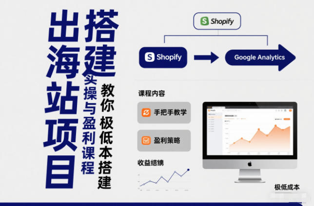 小淘出海站项目,搭建实操与盈利课程,手把手教你用极低成本搭建-云网创