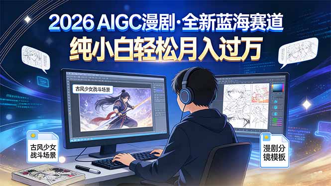 2026年全新蓝海赛道,纯小白轻松月入过万-云网创