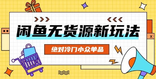 闲鱼无货源冷门单品项目,绝对冷门小众单品-云网创